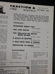 Traction & Models #182 1980 December Seashore Lima Routes Victory Park Ry