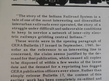 Indiana Railroad System  CERA Bulletin #91 Central Electric Railfan Assn