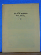 Haverhill & Amesbury Street Railway 1948? Stapled 10 Pages