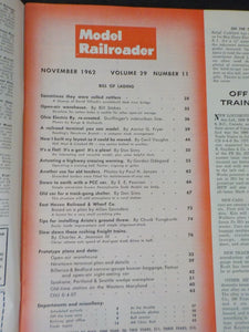 Model Railroader Magazine 1962 November Track plan for small switching pike