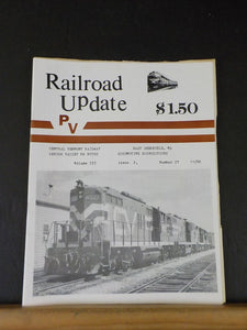 Railroad Update #27 1986 November Central Vermont Ry East Deerfield MA Loco