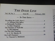 Dixie Line Magazine Louisville & Nashville Historical Society  2001 February