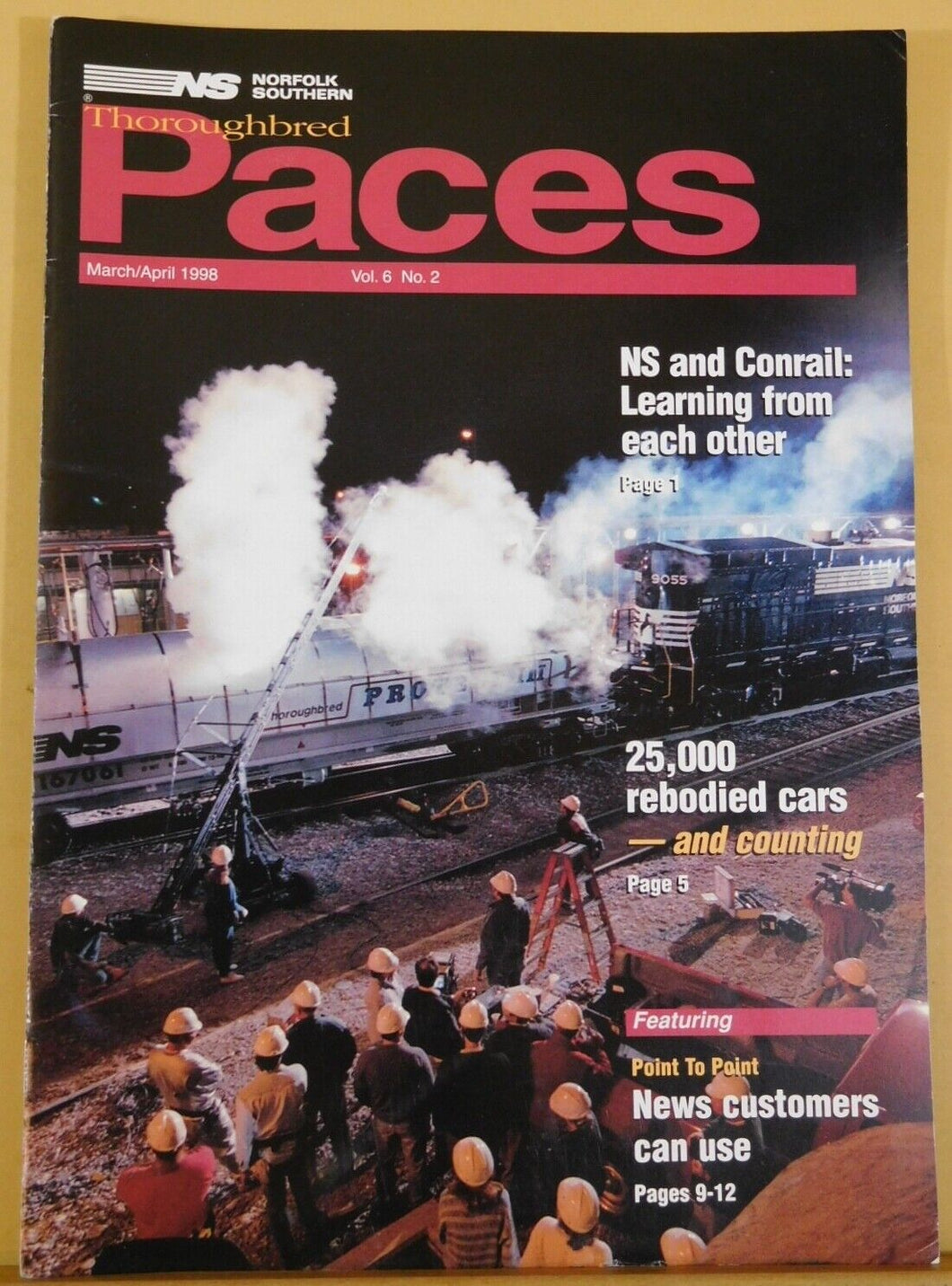 Norfolk Southern Thoroughbred Paces Employee Magazine Vol 6 #2 1998 March April