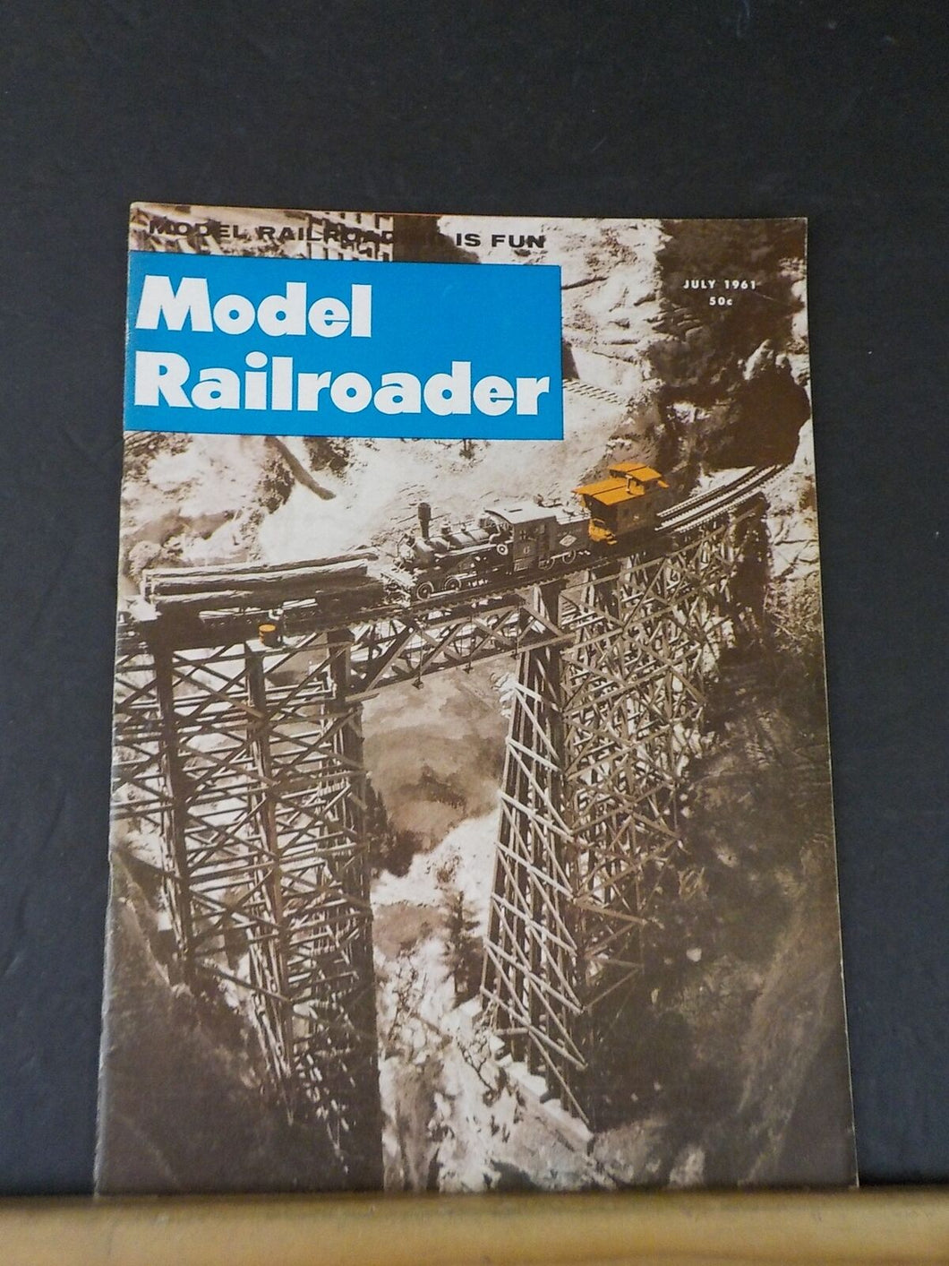 Model Railroader Magazine 1961 July A place for people Flat, box and gondola car