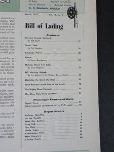 Model Railroader Magazine 1952 March Simple relay uses Building HO signals Water