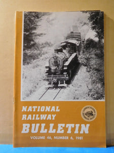 NRHS Bulletin 1981 V46 #6 postal car service prelude to streamliners