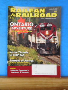 Railfan & Railroad Magazine 2012 January Ontario adventure Portraits of Amtrak