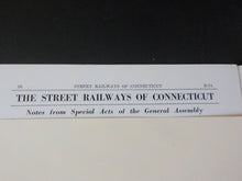 Transportation Bulletin #62 The Street Railways of Connecticut