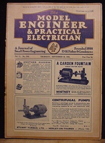 Model Engineer & Practical Electrician #1741 September 20 1934  UP Streamliner