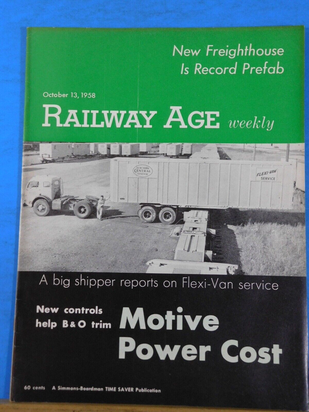 Railway Age Weekly 1958 Oct 13 New Controls help trim B&O Motive Power Costs Fre