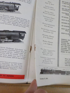 HO Monthly 1950 December Freelance freight trolley Drop bottom gondola Lumber sh
