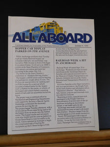 All Aboard 1985 October 4 Employees of Alaska Railroad Corporation Newsletter