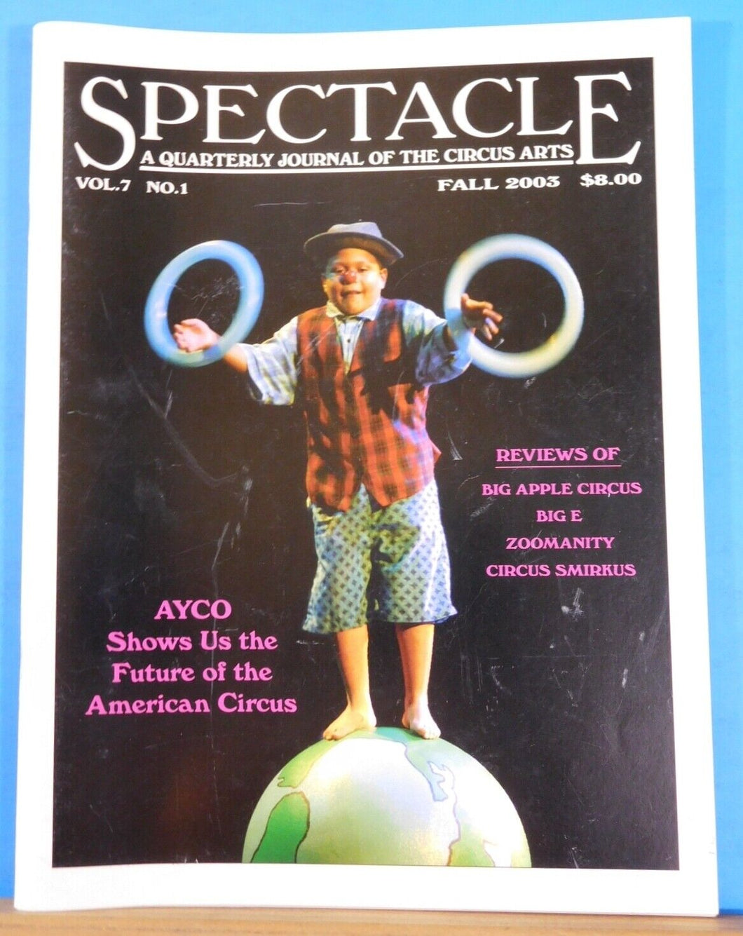 Spectacle 2003 Fall Quarterly Journal of the Circus Arts