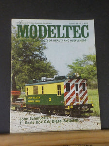 Modeltec 1987 August Magazine 1 inch scale box cab diesel switcher Box car desig
