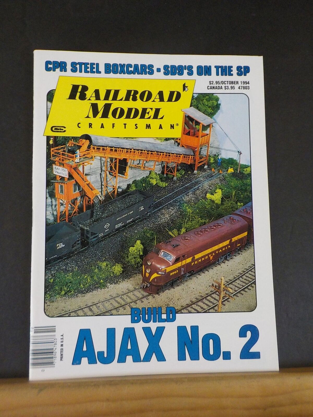 Railroad Model Craftsman Magazine 1994 October CPR STeel boxcars SD9s on SP Ajax