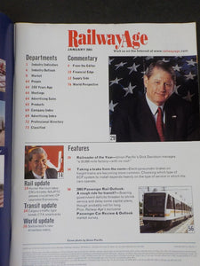 Railway Age 2003 January UP dick Davidson managing a 22000 mile factory with no