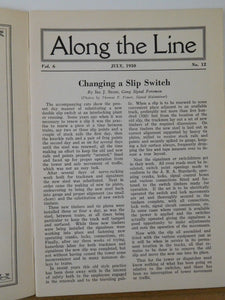 Along the Line 1930 July New York New Haven & Hartford Employee Magazine