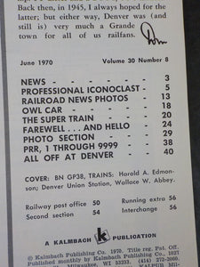 Trains Magazine 1970 June BN bows in Denver Union Station