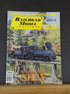 Railroad Model Craftsman Magazine 1991 January GE dash 8-40CW EMD SD60 modeling