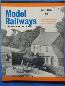 Model Railways Constructor 1958 July Track indicator Board B.R. Coach drawings