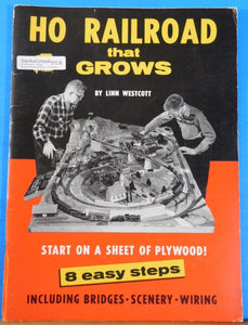 HO Railroad that Grows by Linn Westcott 8 easy steps.  Start on a sheet of plywo