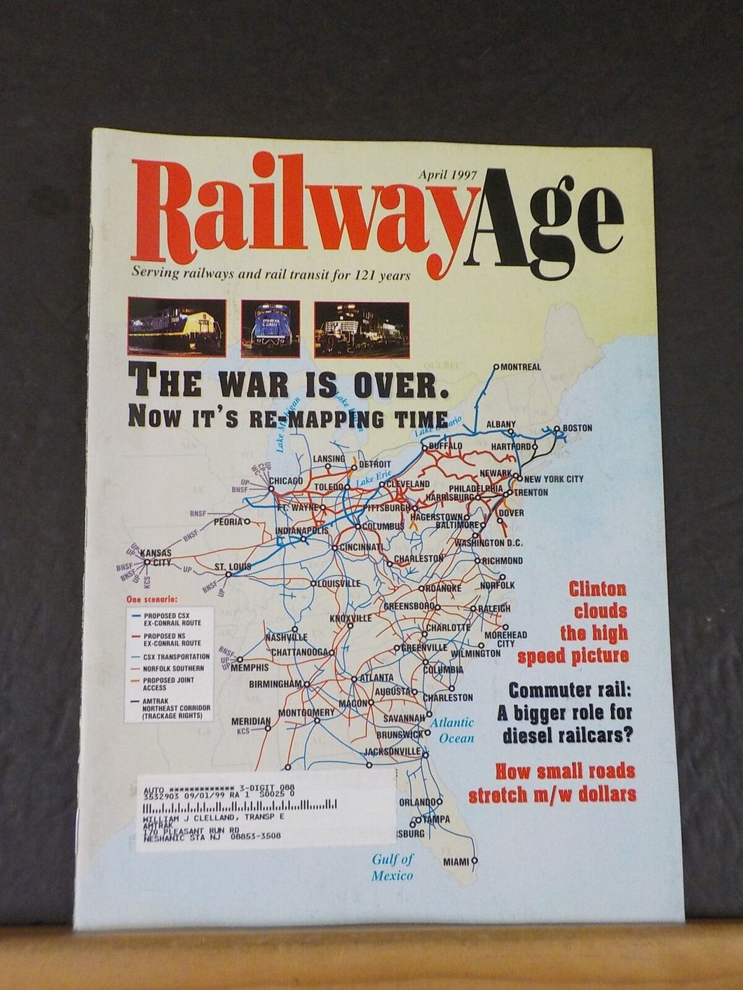 Railway Age 1997 April The war is over re-mapping time Commuter rail