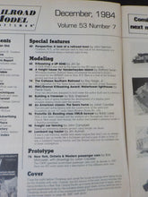 Railroad Model Craftsman Magazine 1984 December Modeling Sears home Pass car fol