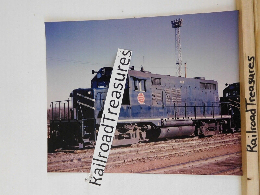 Photo Missouri Pacific Locomotive #406 8 x 10 Color MP Fort Worth TX 1/12/1964