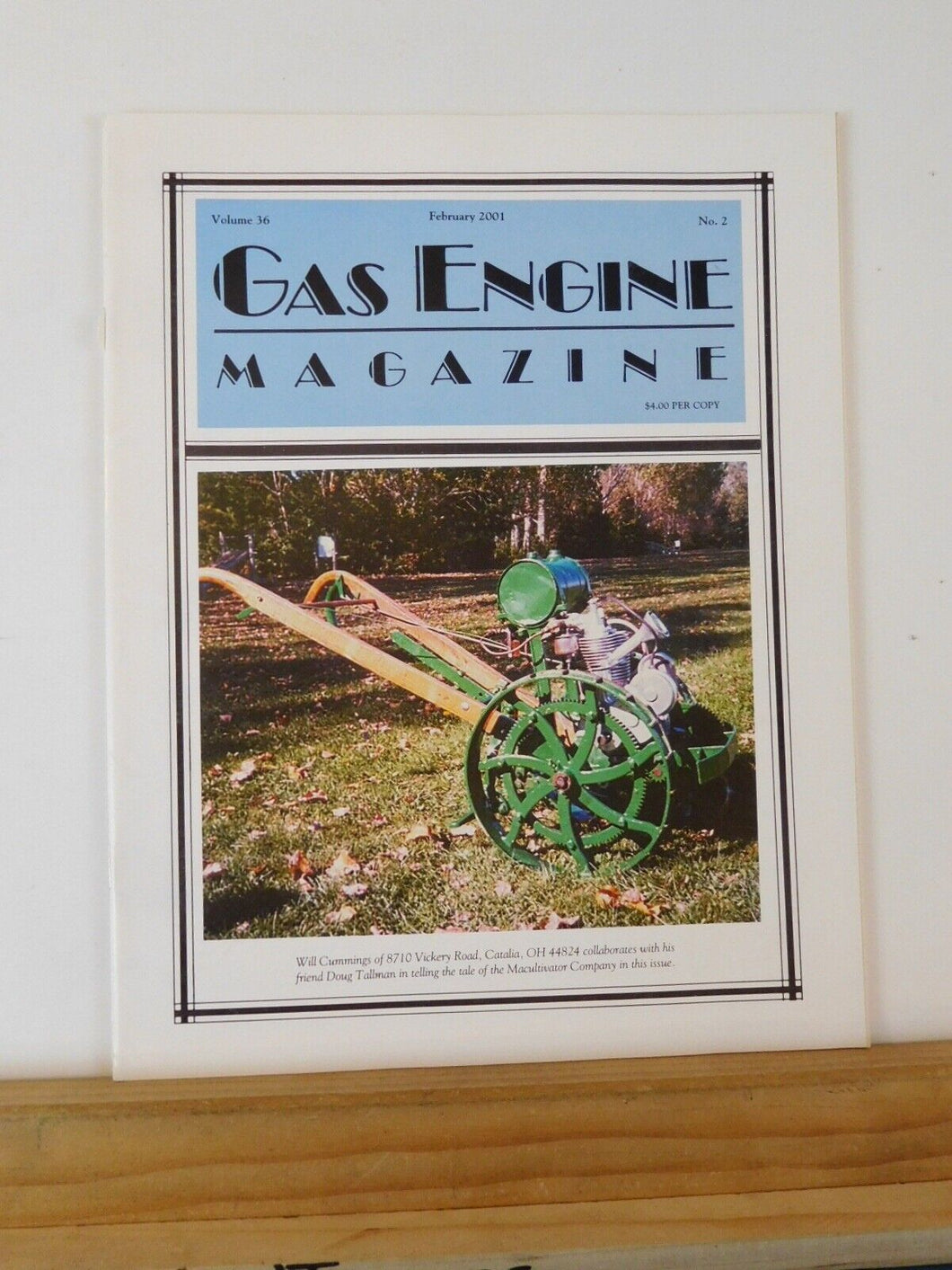 Gas Engine Magazine 2001 February Macultivator Tractor Company