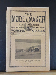 Modelmaker Magazine 1933 August sawmill catenary boiler