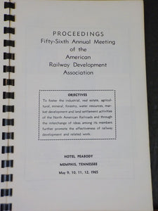 Proceedings 56th Annual Meeting of the American Railway Development Association