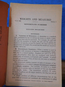 ICS Weights and Measures #1978 edition 1 International Correspondence Schools 19