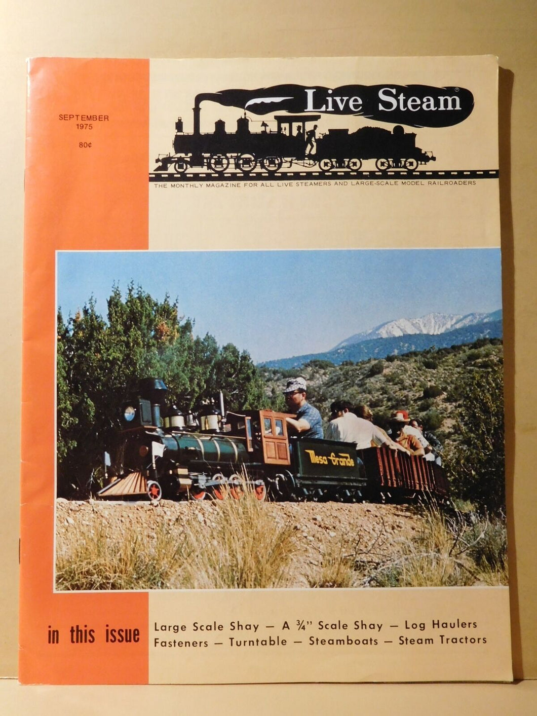 Live Steam Magazine 1975 September Shay Turntable Loco valves cab signals