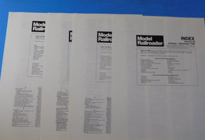 Model Railroader Lot of 53 Different Indexes Vol 1 thru Vol 55