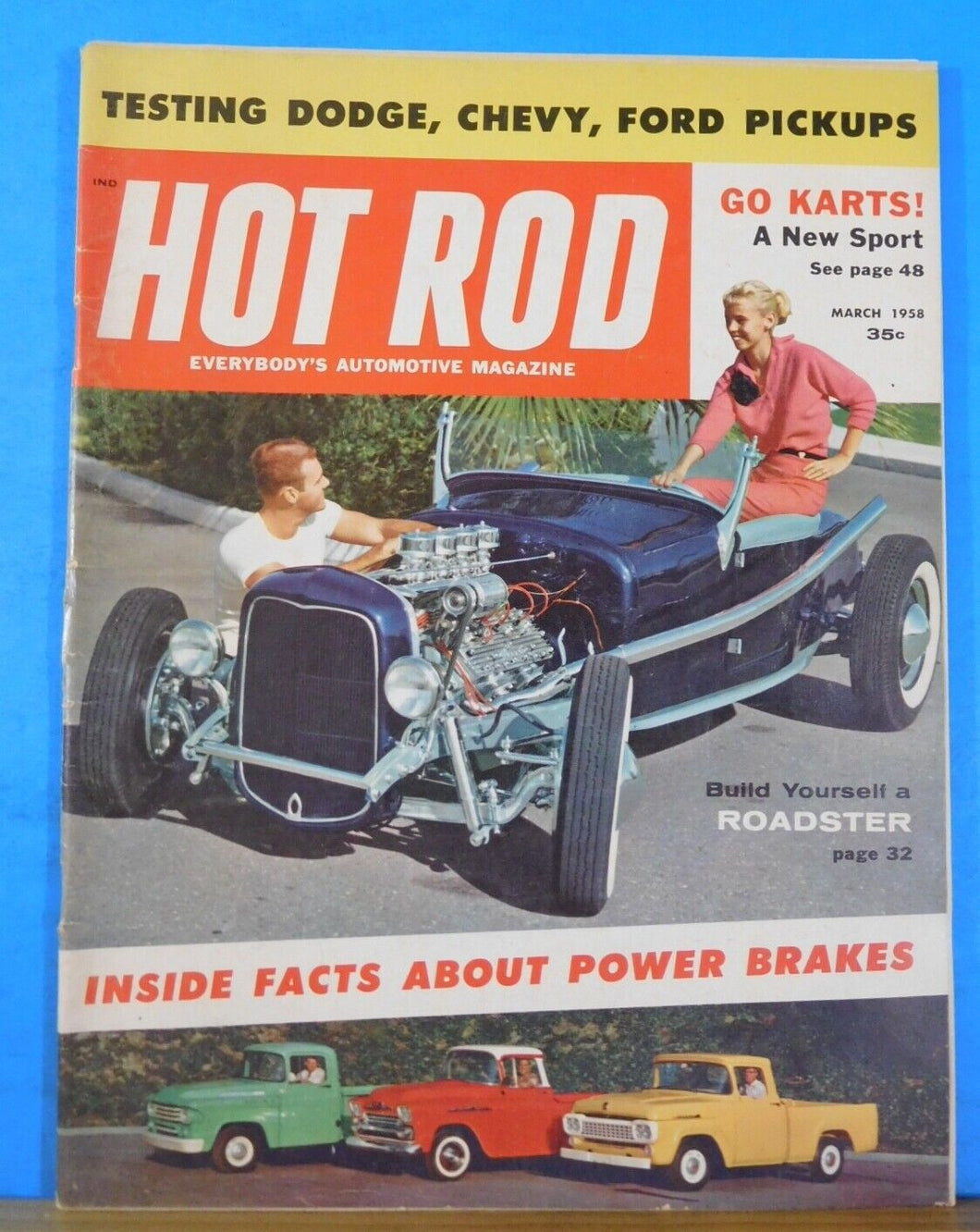 Hot Rod 1958 March Inside facts about power brakes Dodge Chevy Ford Pickups