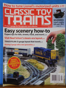 Classic Toy Trains 2013 May Easy Scenery How To  Turn Lionel motorized units