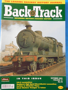 Back Track Magazine 2003 October Britain Railway History 2-8-0 locomotives