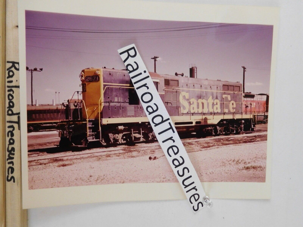 Photo Santa Fe Locomotive #2671 8 X 10 Color Denver CO 6/2/1970