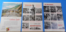 Ads Western Pacific Railroad Lot #18 Advertisements from various magazines (10)