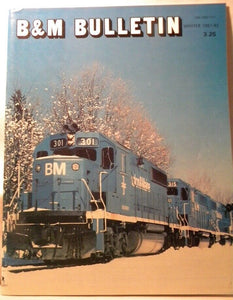 B&M Bulletin Vol 11 #2 1981-1982 Winter Prides crossing wreck York & Cumberland