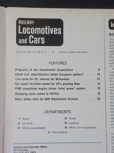 Railway Locomotives and Cars 1974 June July Railway Milw UP Car repair facilitiy