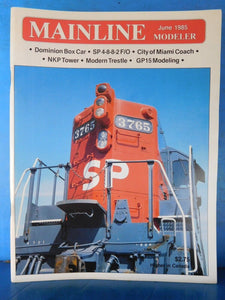 Mainline Modeler 1985 June NKP Tower Trestle MP Box car IC CIty of Miami coach