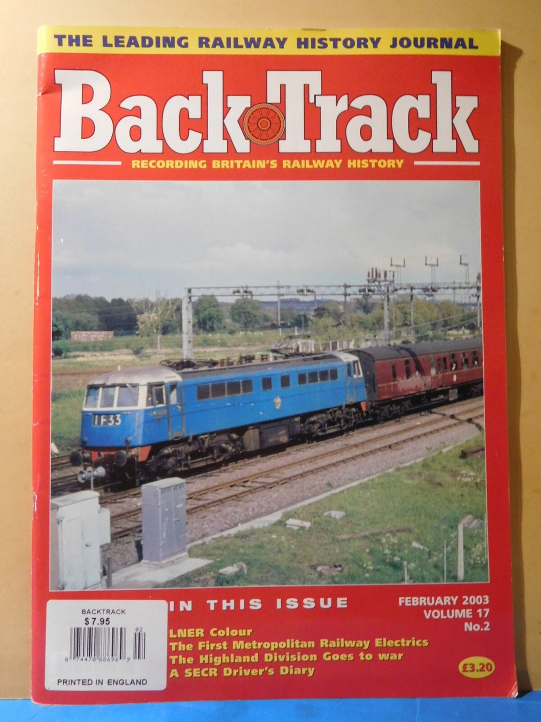 Back Track Magazine 2003 February Recording Britain’s Railway History