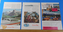 Ads Canadian Pacific RR Lot #12 Advertisements from Various Magazines (10)
