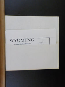 Map Burlington Northern Wyoming State Railroad Map 1983 August
