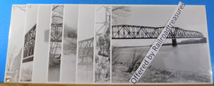 Photo Chesapeake & Ohio Northern Railroad Bridge Lot of 8 photos 8x10