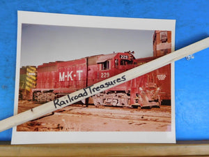 Photo M-K-T Railway Locomotive #229 8 X 10 Color Katy Dallas TX 1975