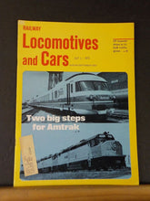 Railway Locomotives and Cars 1973 August September Railway Amtrak New die