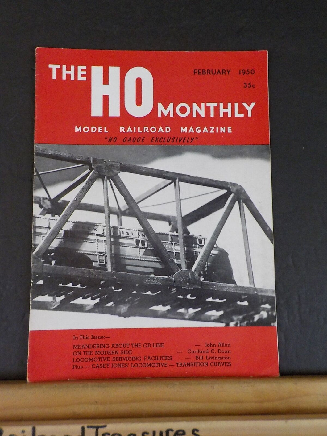 HO Monthly 1950 February Locomotive servicing facilities Transition curves Casey
