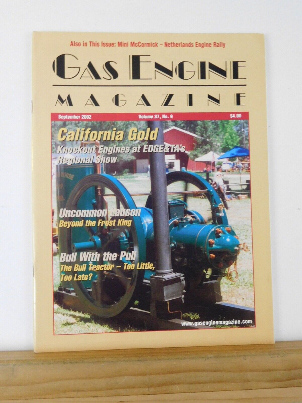 Gas Engine Magazine 2002 September Bull tractor Uncommon Lauson